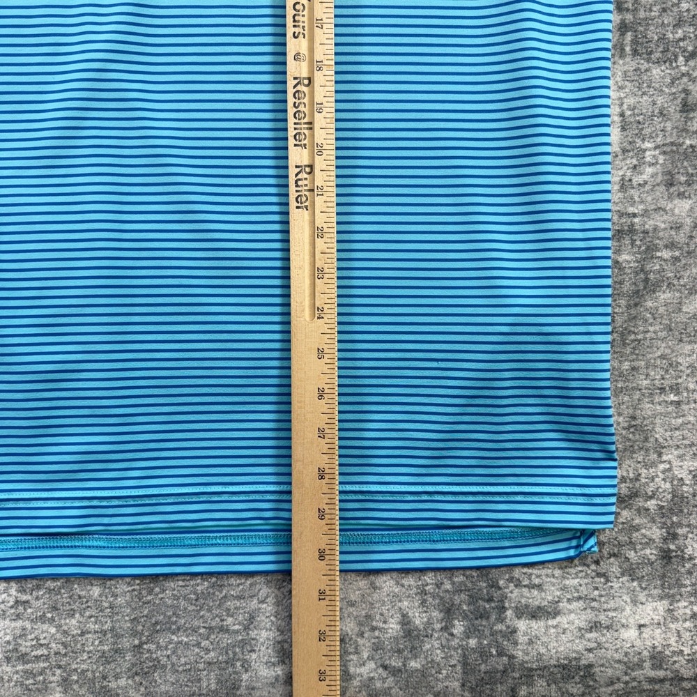 Vineyard Vines Polo Shirt Mens XL Blue Striped Golf Performance Travel Stretch - Picture 9 of 10